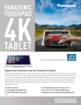 Panasonic Toughpad 4K White