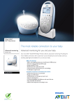 Philips AVENT SCD570/01 Advanced monitoring with vibration alert DECT Baby Monitor