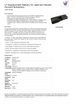 V7 Replacement Battery for selected Hewlett-Packard Notebooks