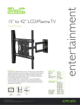 Klip Xtreme KPM-870 flat panel wall mount