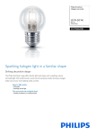 Philips EcoClassic Halogen lustre bulb 8727900862980
