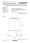 Panasonic ET-MD77NT projector accessory