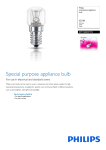 Philips Incandescent appliance bulb 8711500037114