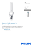Philips Economy Stick energy saving bulb 8718291658498