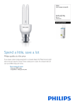 Philips Economy Stick energy saving bulb 8718291659709