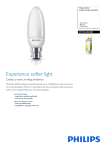 Philips Softone Candle energy saving bulb 8710163405285