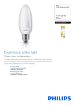 Philips Softone Candle energy saving bulb 8718291680970