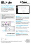 Infocus Bignote Whiteboard Software