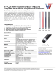 V7 ST2000-BLK-10N stylus pen