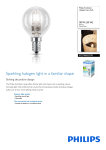 Philips EcoClassic Halogen lustre bulb 8727900835793