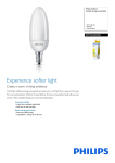 Philips Softone Candle energy saving bulb 8710163405261