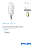 Philips Softone Candle energy saving bulb 8718291680956