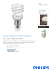 Philips Tornado Spiral energy saving bulb 8718291116981
