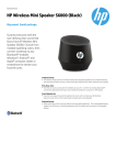 HP Wireless Mini Speaker S6000 (Black)