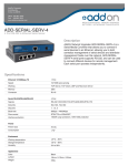 Add-On Computer Peripherals (ACP) ADD-SERIAL-SERV-4 network media converter