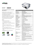 Vivitek D6010 data projector