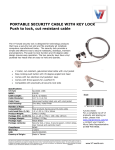 V7 SLK4000-13NB cable lock