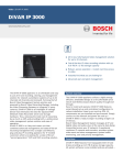 Bosch DIVAR IP 3000, w/o HDD