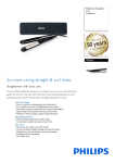 Philips Care Straight & Curl Straightener HP8345/03