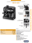 DeLonghi BCO 320 coffee maker