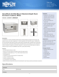 Tripp Lite SmartRack 6U Wall-Mount Standard-Depth Rack Enclosure Cabinet, White
