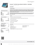 Kensington Comercio™ Soft Folio Case & Stand for iPad Air™ & iPad Air™ 2 - Textile Black