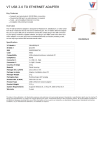 V7 USB 2.0 TO ETHERNET ADAPTER