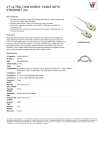 V7 ULTRA-THIN HDMI® CABLE WITH ETHERNET 3m