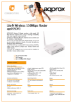 Approx APPR150V3 Wi-Fi Ethernet LAN White router