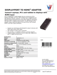 V7 DisplayPort HDMI m/f