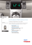 Saeco Syntia Super-automatic espresso machine HD8837/08