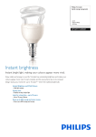 Philips Tornado Spiral energy saving bulb 871829111690501