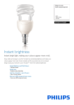 Philips Tornado Spiral energy saving bulb 871829111716201