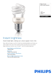 Philips Tornado Spiral energy saving bulb 871829111698101