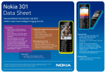 Nokia 301 Black 2.4" 100.5g Black