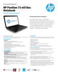 HP Pavilion 15-e010us