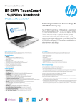 HP ENVY TouchSmart 15-j050us