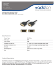 Add-On Computer Peripherals (ACP) 15ft DVI-D to DVI-D