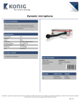 König KN-MIC11 microphone