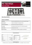 Hotpoint-Ariston PH 750 RTGH hob