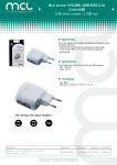 MCL PS-5DC/USB1A mobile device charger