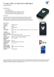 V7 Nano USB 2.0 Flash Drive 8GB Black