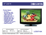 Curtis LCD3718A LCD TV