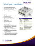 CyberData Systems 011236 network switch