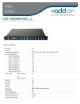 Add-On Computer Peripherals (ACP) ADD-CWDMMUX8E-LC rack console