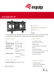 Equip LCD Wall Bracket, Tilt