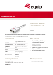 Equip Mini DisplayPort to DVI Adapter