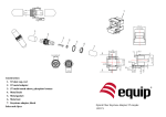 Equip Fiber Optic Keystone Adapter, ST Simplex