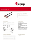 Equip High Speed HDMI Cable with Ethernet