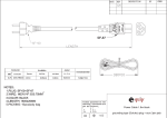 Equip High Quality Power Cord, C5 to Schuko